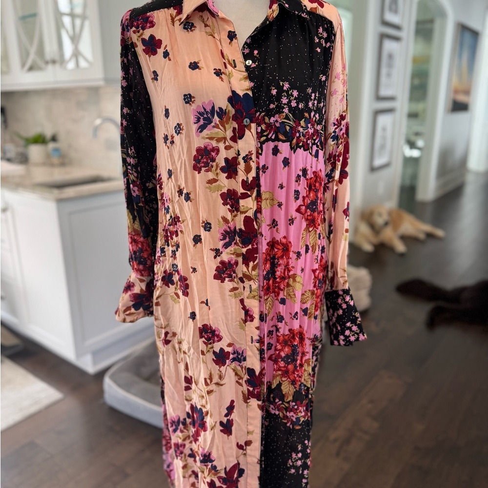 Free People Jackie Printed Maxi- Duster or Dress!